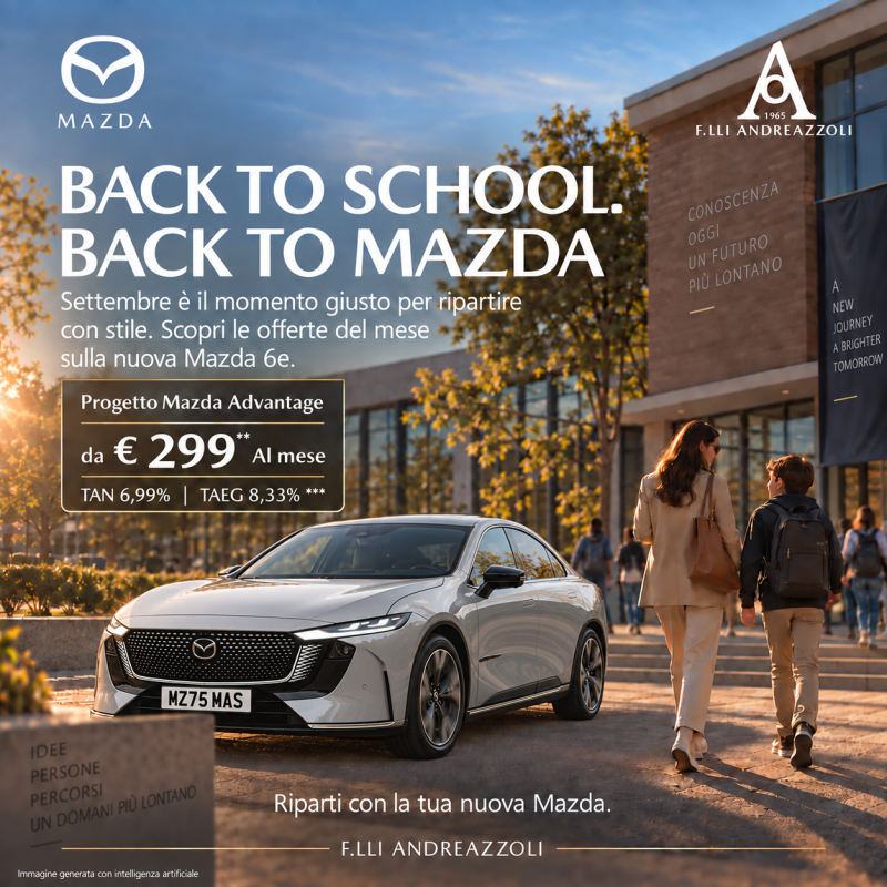 BACK TO SCHOOL. BACK TO MAZDA.