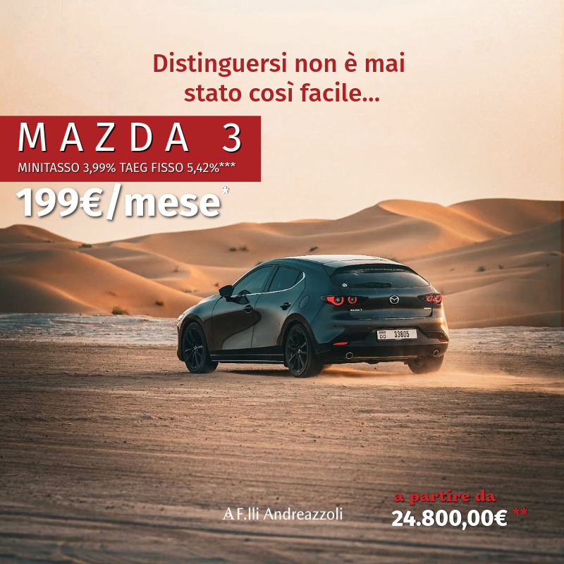 Mazda Advantage: guida l’eccellenza giapponese