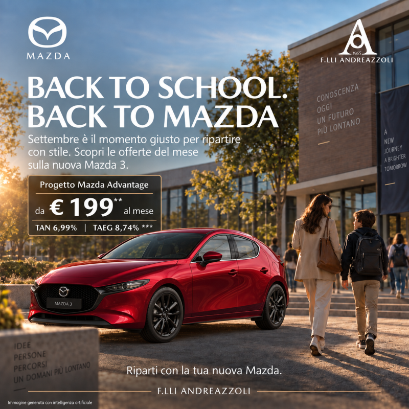 BACK TO SCHOOL. BACK TO MAZDA.