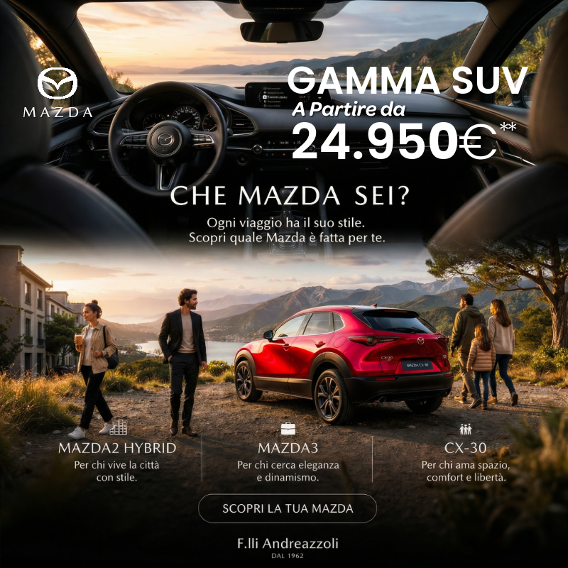 Ogni stile ha la sua Mazda. Qual è la tua?